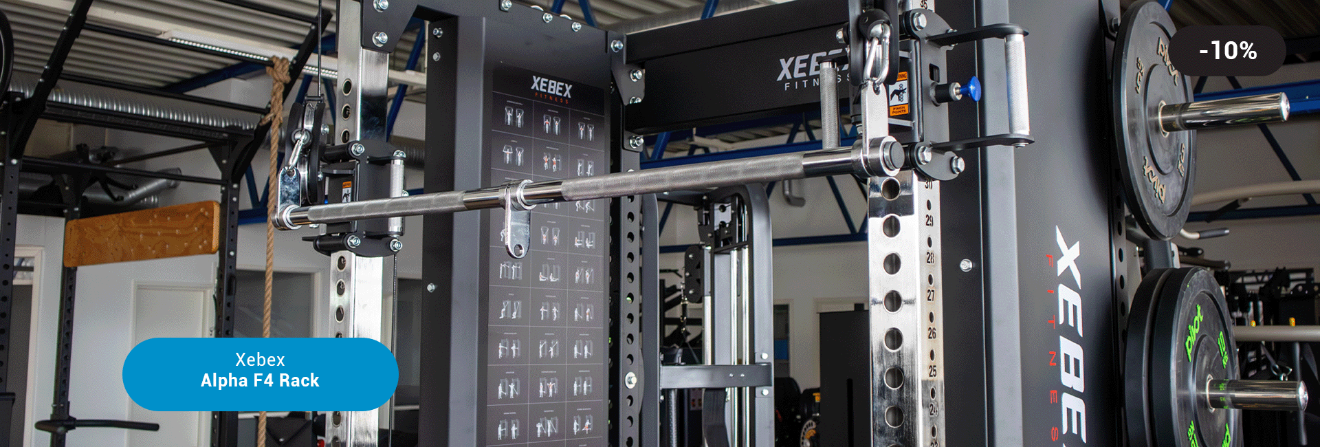 Xebex Alpha F4 Rack med tilleggsutstyr